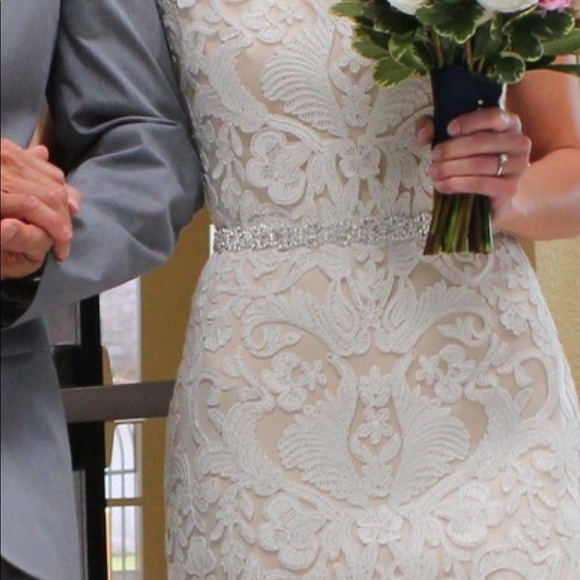 Handmade Crystal Rhinestone Wedding Sash - Picture 5 of 7